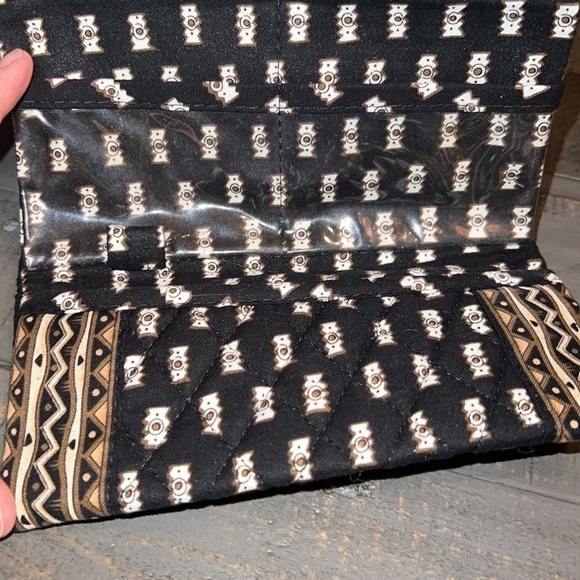 Vera Bradley Trifold Velcro Wallet in Zebras - Picture 3 of 4